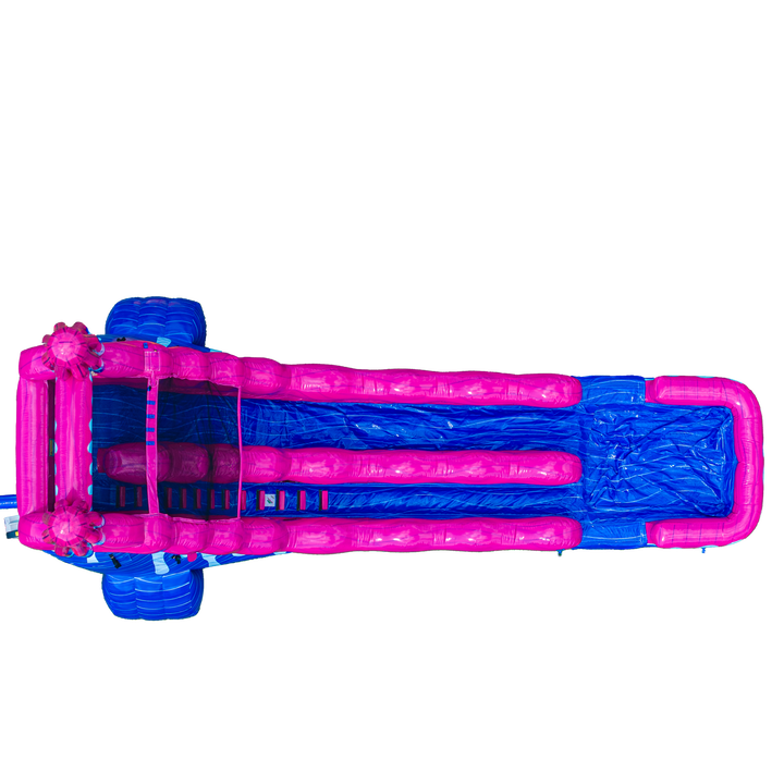 22FT Pink White and Cool Popsicle Single Lane Slide