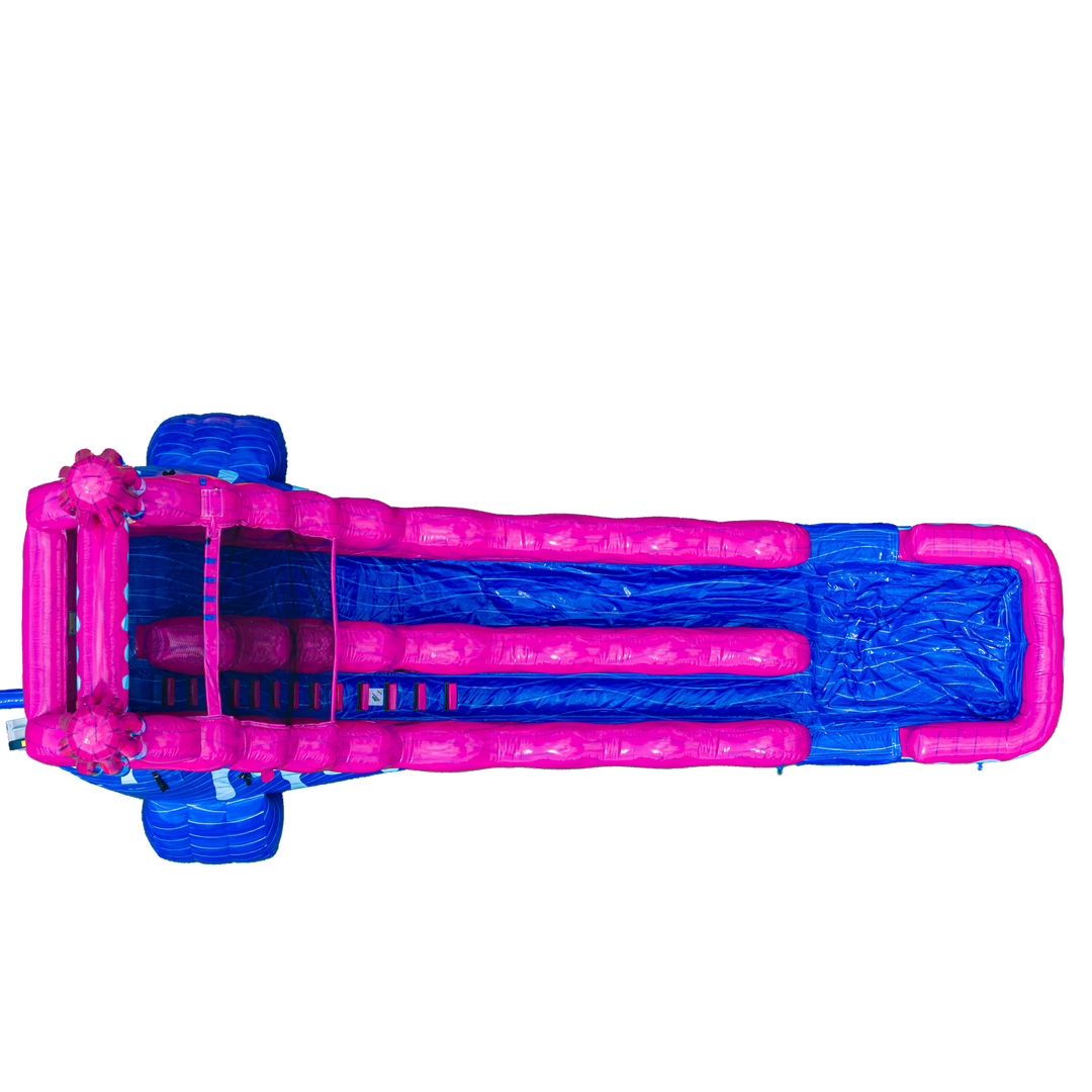 22FT Pink White and Cool Popsicle Single Lane Slide