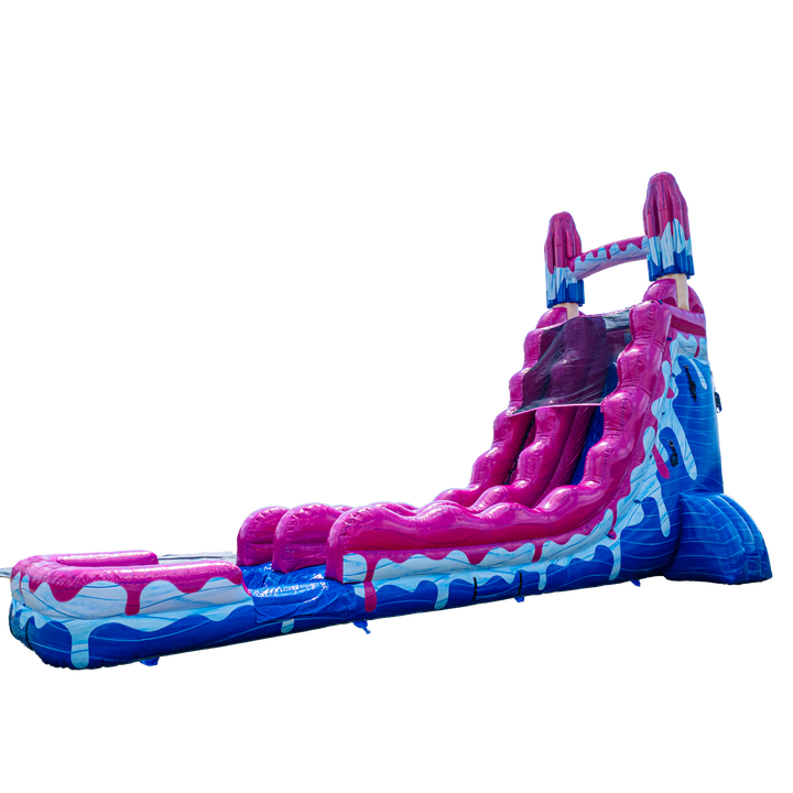 22FT Pink White and Cool Popsicle Single Lane Slide