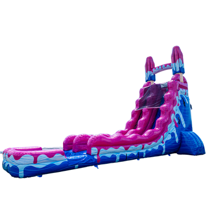22FT Magenta Popsicle Single Lane Slide