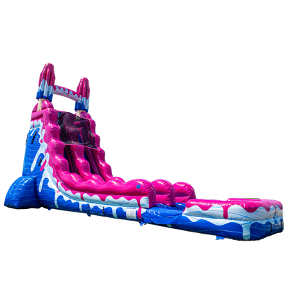 22FT Magenta Popsicle Single Lane Slide
