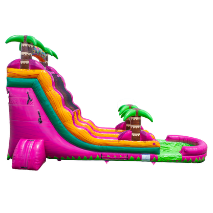 20FT Magenta Single Lane Slide