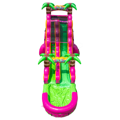 20FT Magenta Single Lane Slide