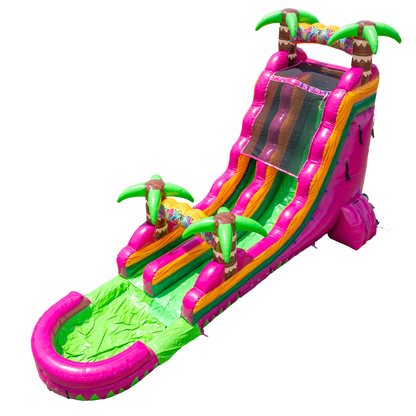 20FT Magenta Single Lane Slide