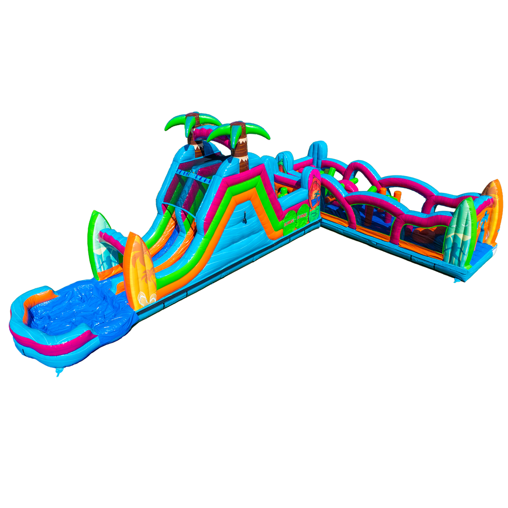 Electric Tropics Modular Obstacle Course | Big & Bright Inflatables ...