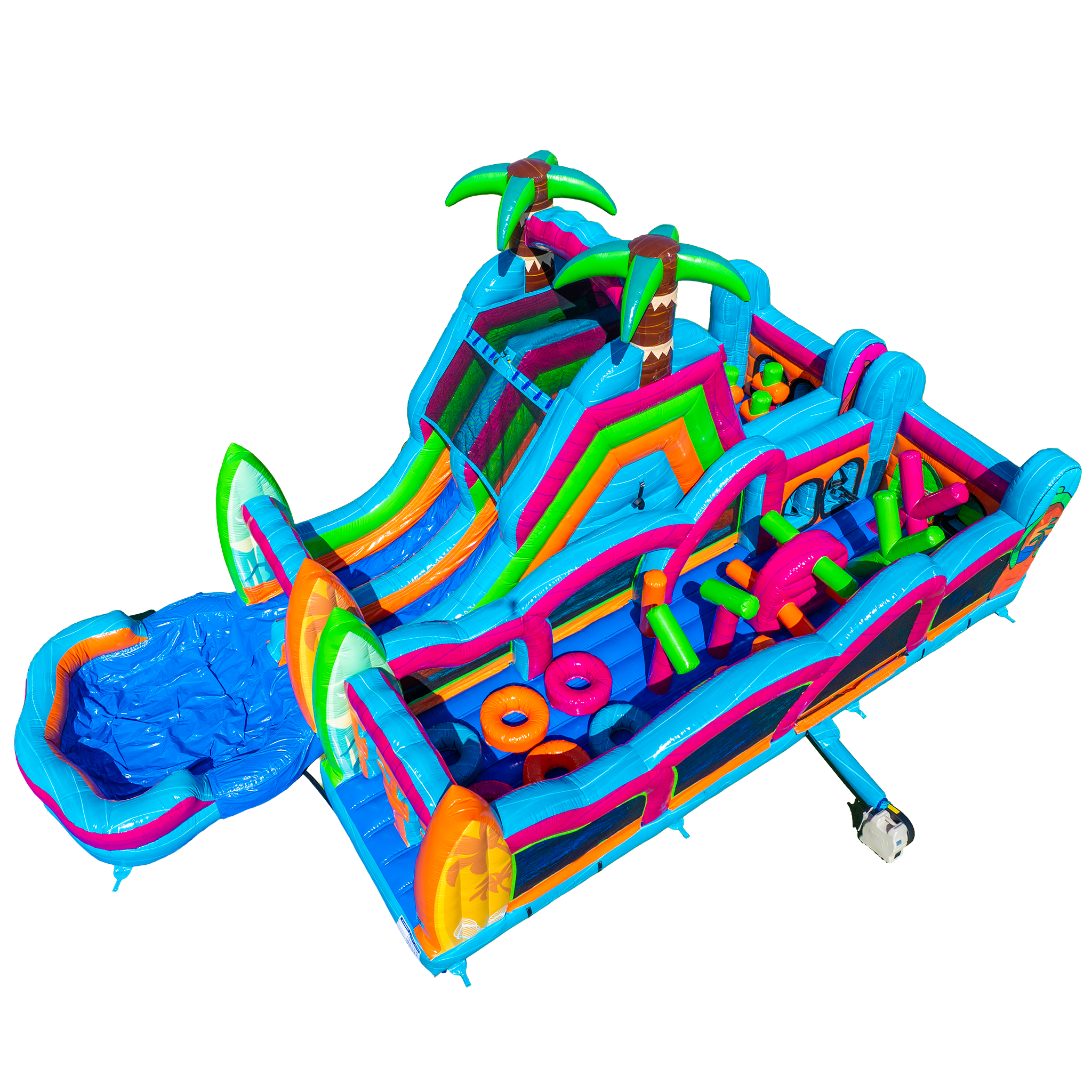 Electric Tropics Modular Obstacle Course | Big & Bright Inflatables ...