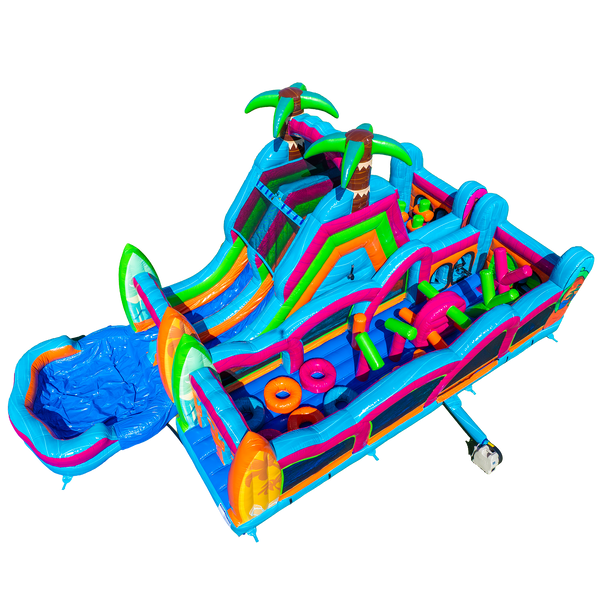 Electric Tropics Modular Obstacle Course | Big & Bright Inflatables ...