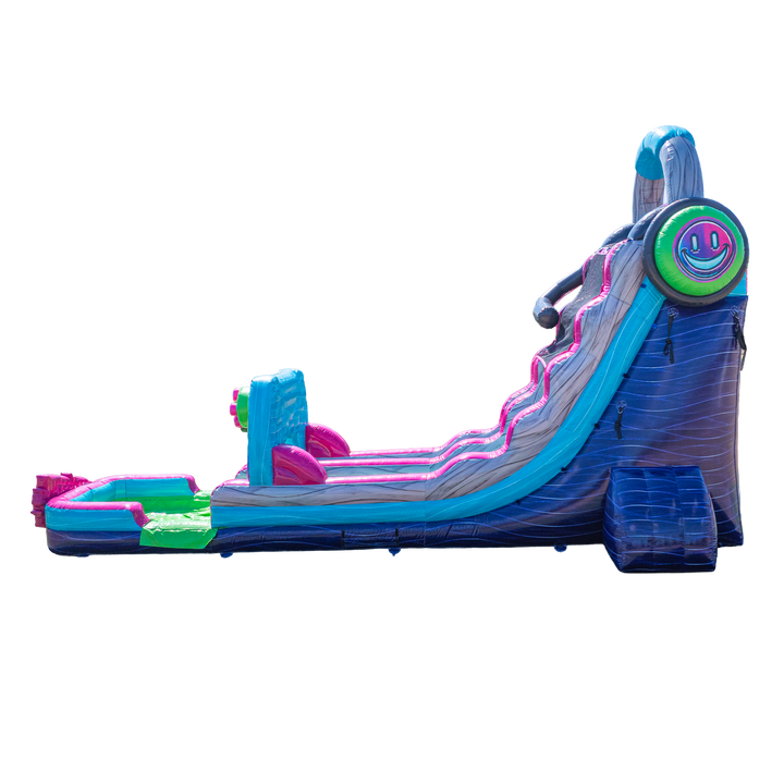 18FT Glitch Single Lane Slide PA/NJ Certified Version Splashpad