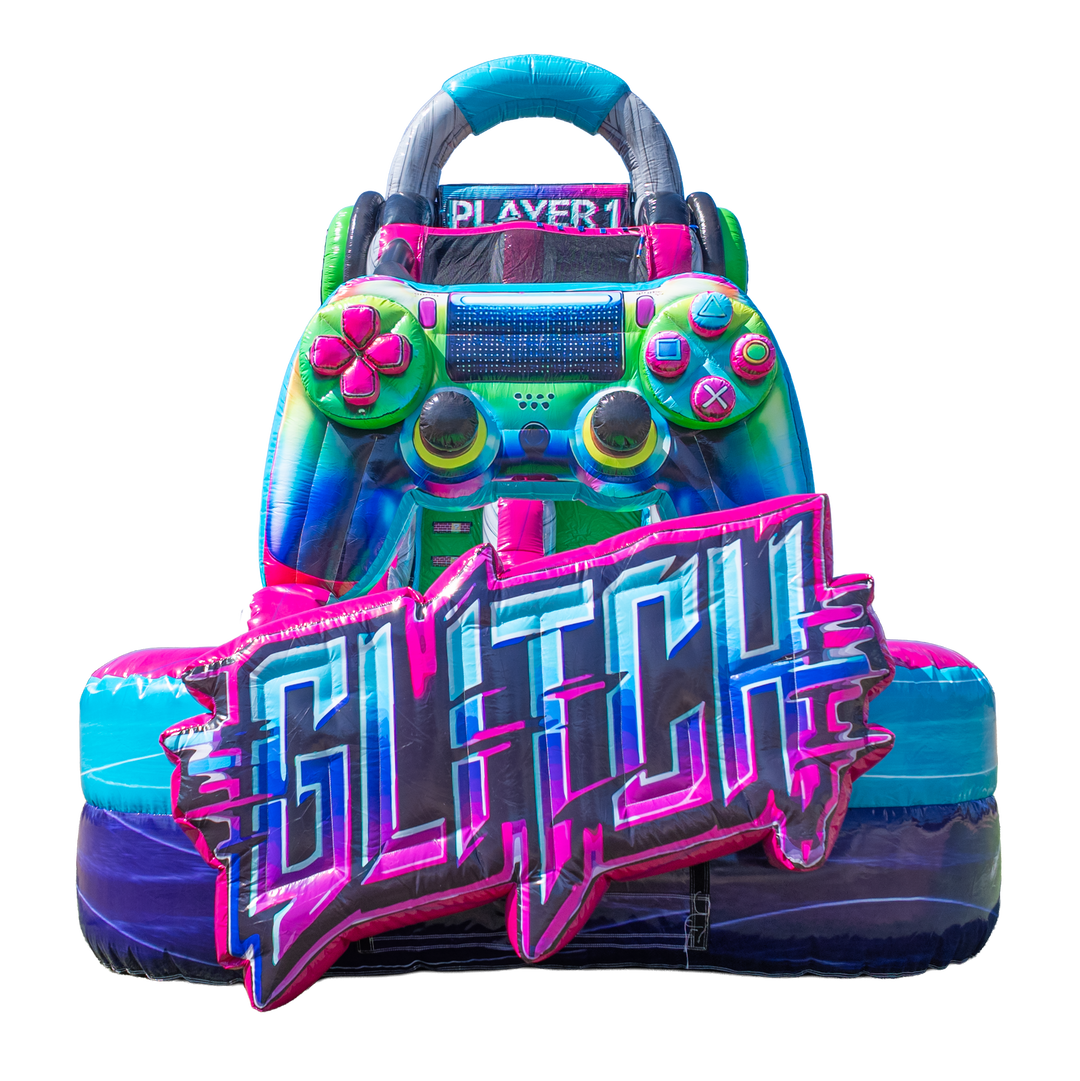 18FT Glitch Single Lane Slide PA/NJ Certified Version Splashpad