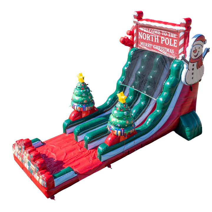 18ft Christmas Dual Slide with Light Holders