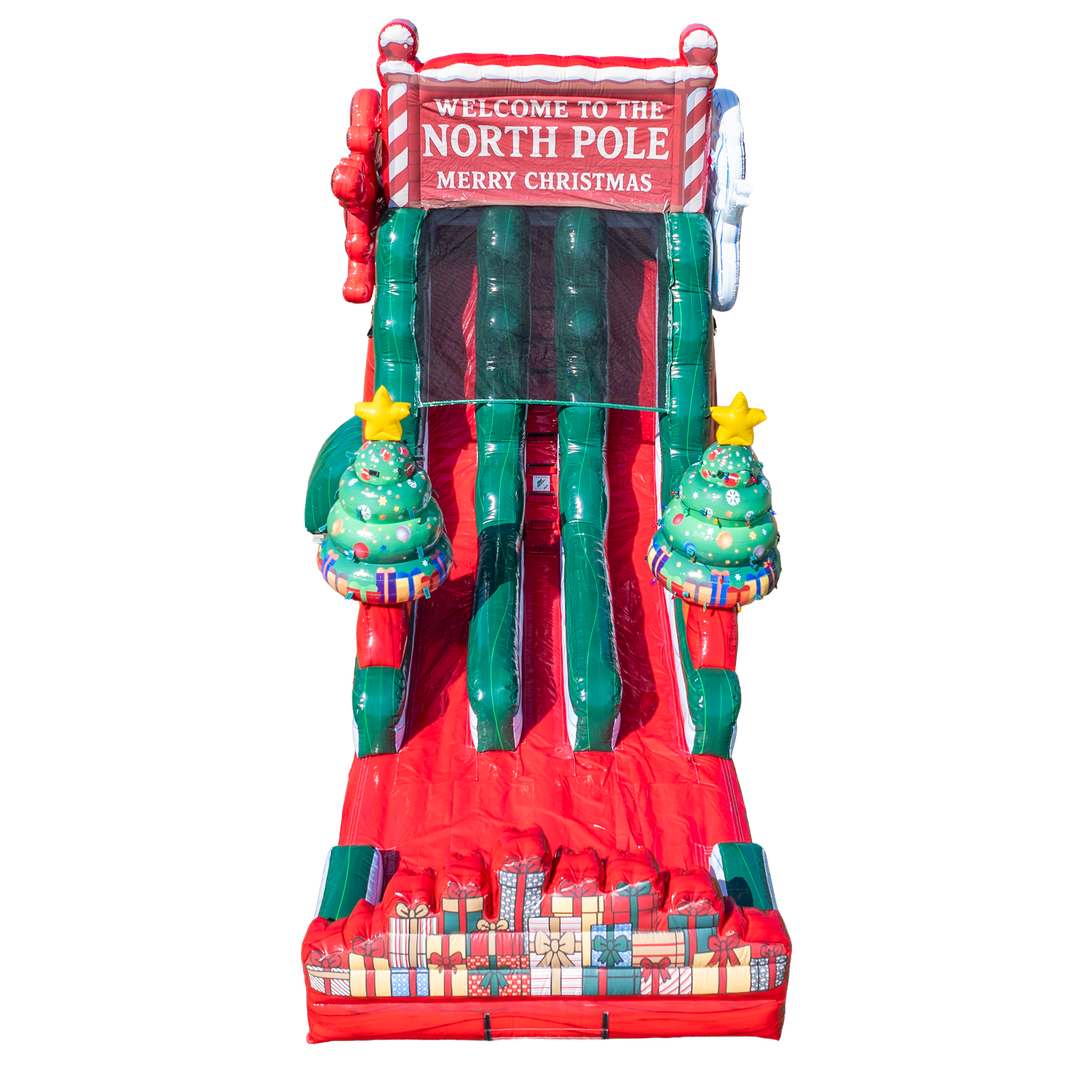 18ft Christmas Dual Slide with Light Holders