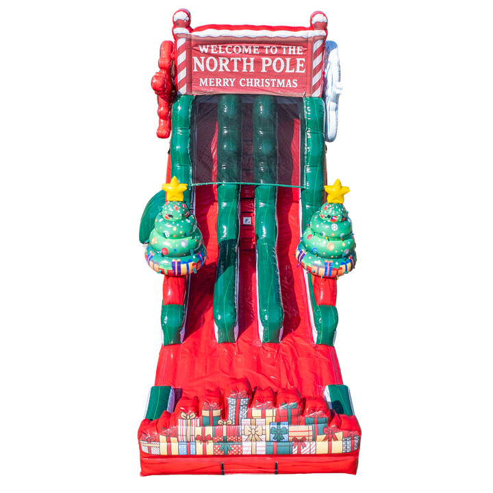 18ft Christmas Dual Slide with Light Holders