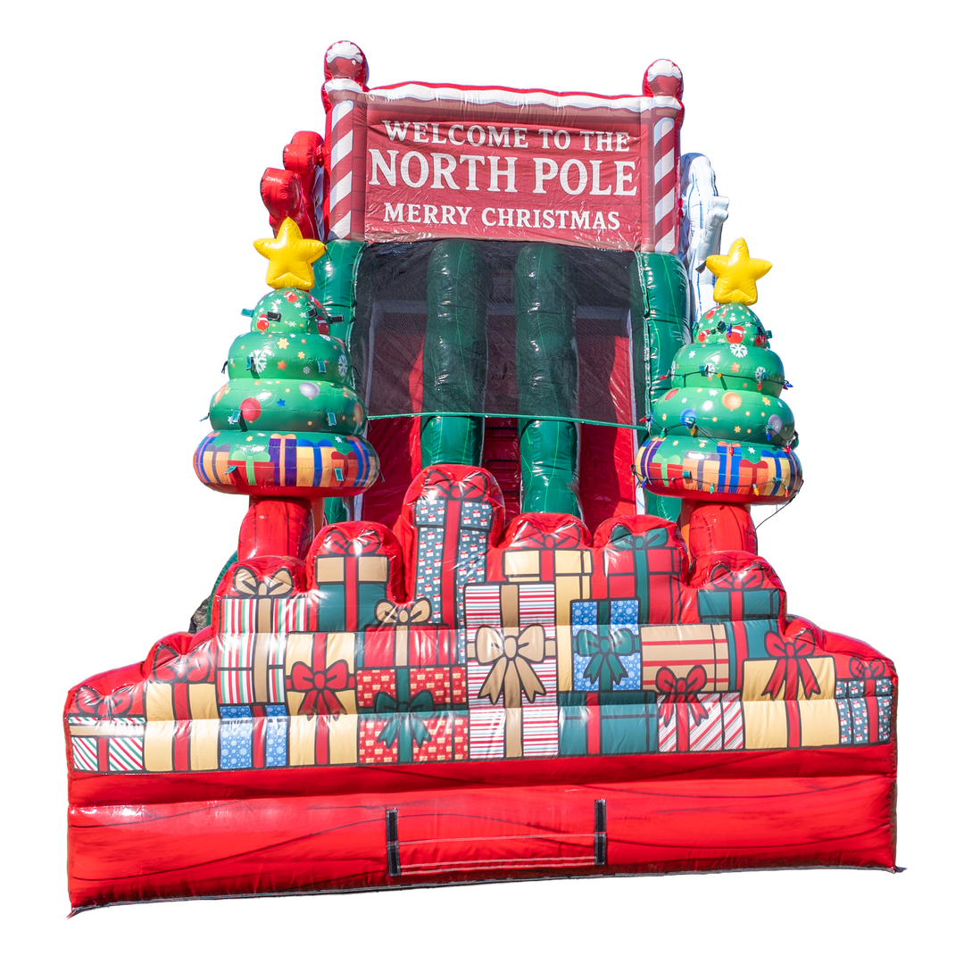 18ft Christmas Dual Slide with Light Holders