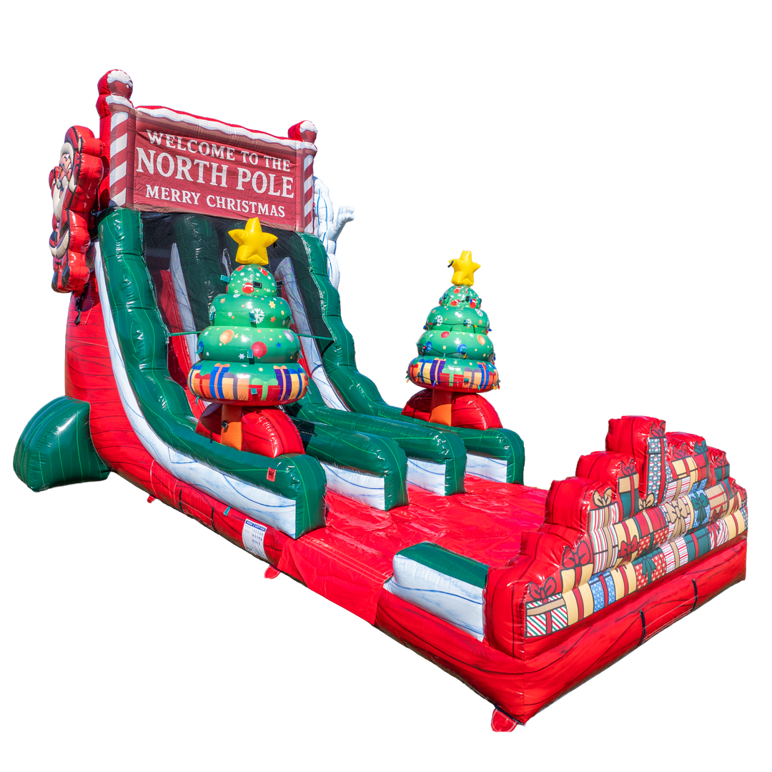 18ft Christmas Dual Slide with Light Holders
