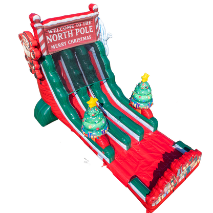 18ft Christmas Dual Slide with Lights