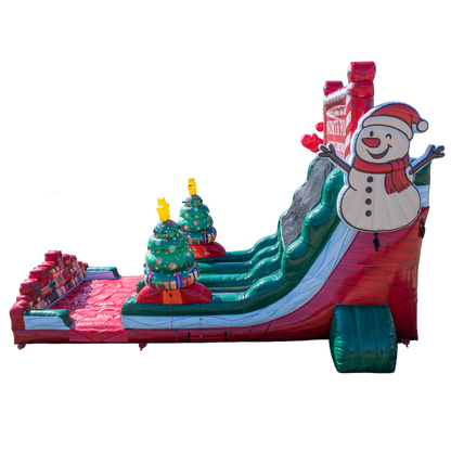 18ft Christmas Dual Slide with Lights