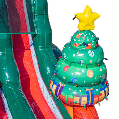 18ft Christmas Dual Slide with Lights