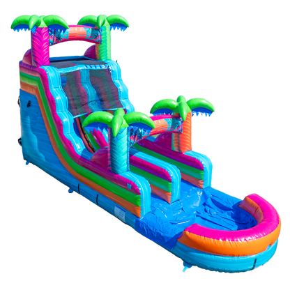 16FT Electric Tropics Single Lane Slide