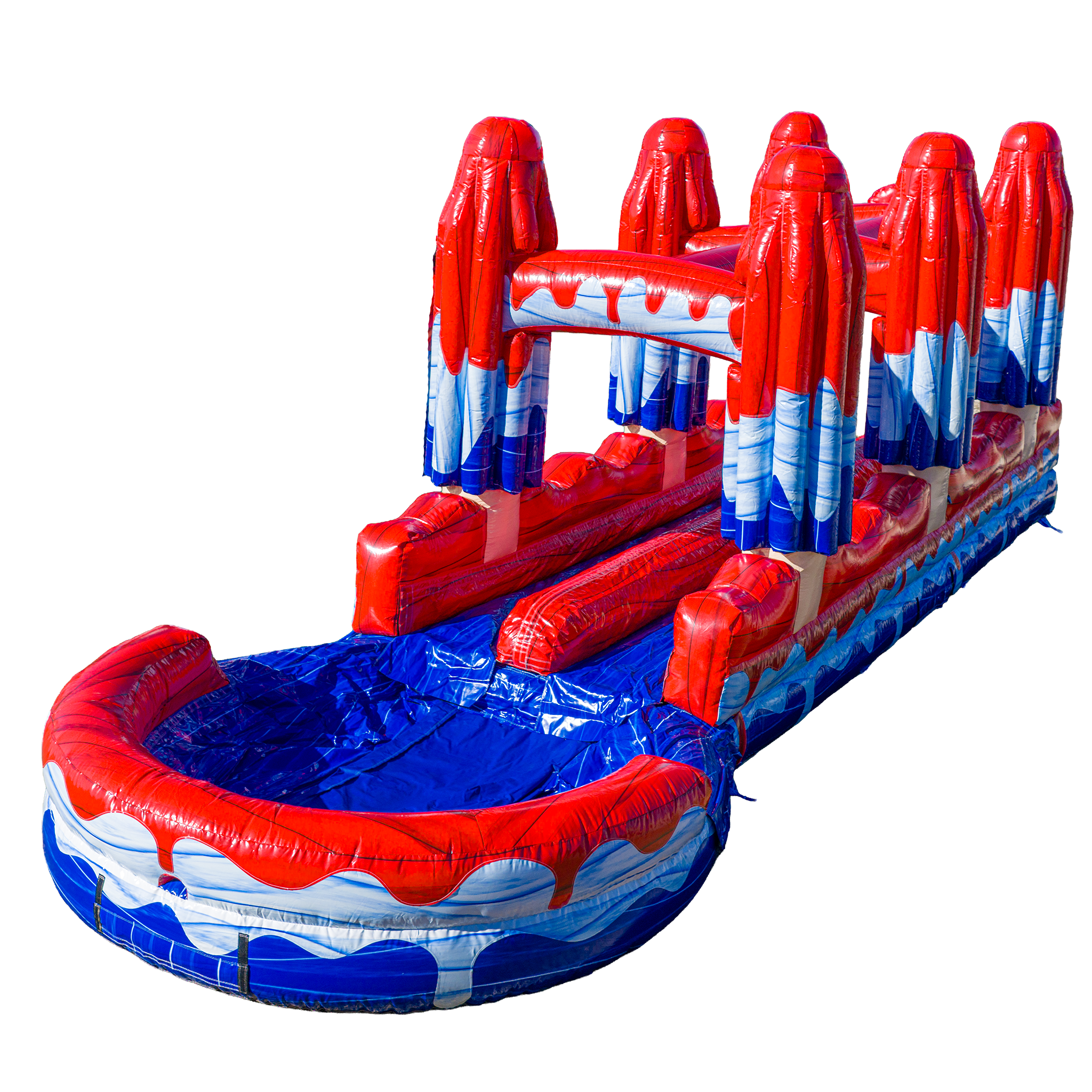 Red White and Cool Dual Slip N Slide | Big and Bright Inflatables