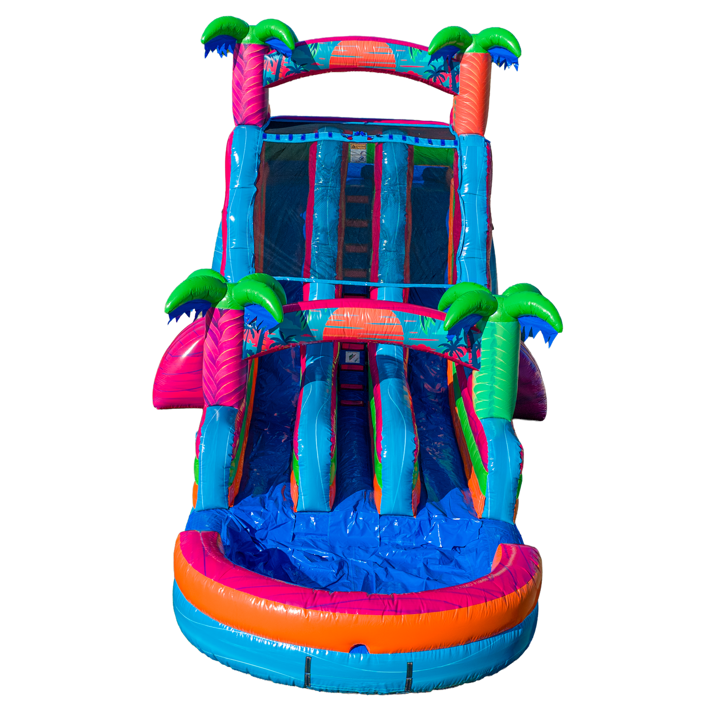 18FT Electric Tropics Dual Lane Slide