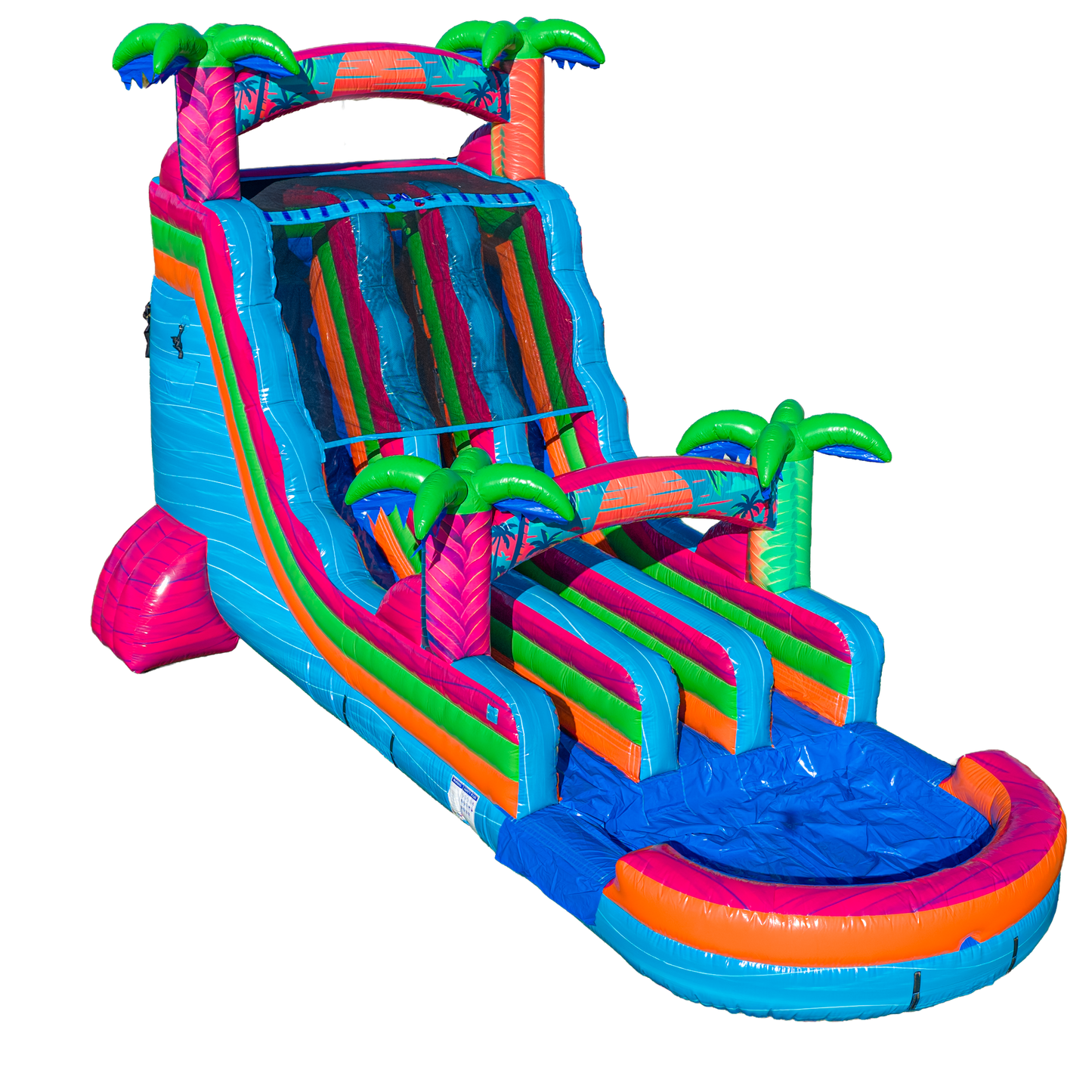 18FT Electric Tropics Dual Lane Slide