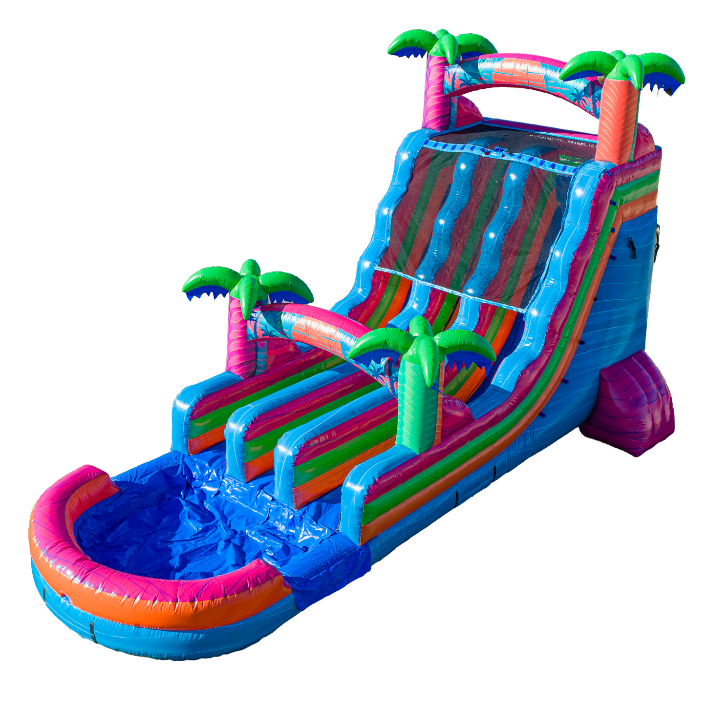 18FT Electric Tropics Dual Lane Slide