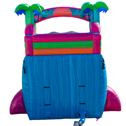 18FT Electric Tropics Dual Lane Slide