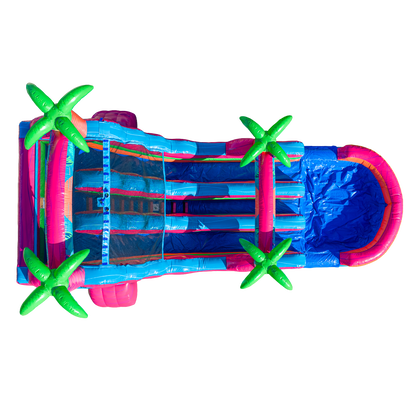 18FT Electric Tropics Dual Lane Slide
