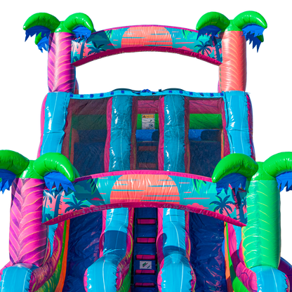 18FT Electric Tropics Dual Lane Slide