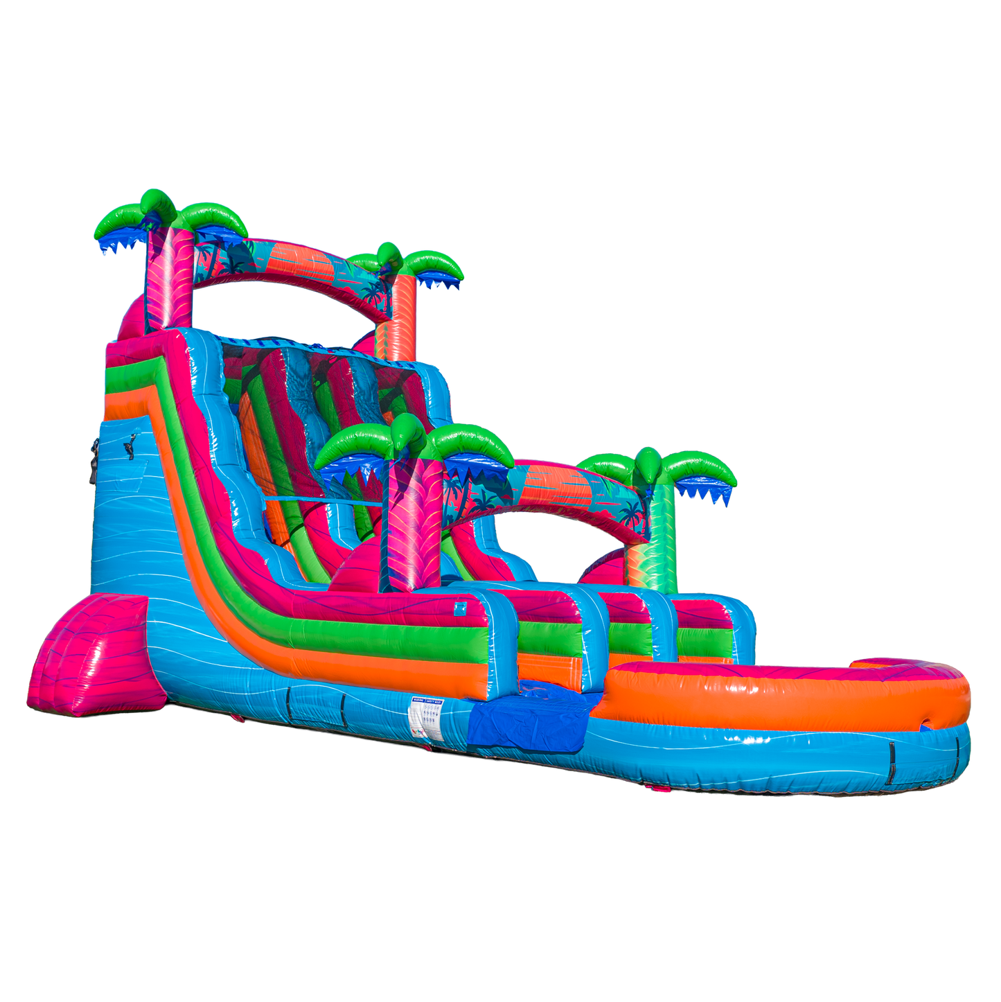 18FT Electric Tropics Dual Lane Slide