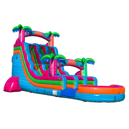18FT Electric Tropics Dual Lane Slide