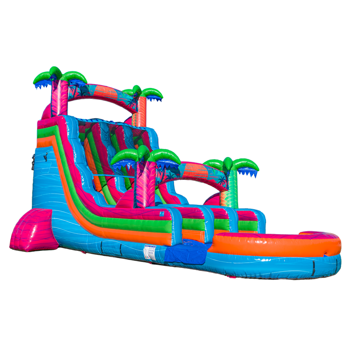 18FT Electric Tropics Dual Lane Slide