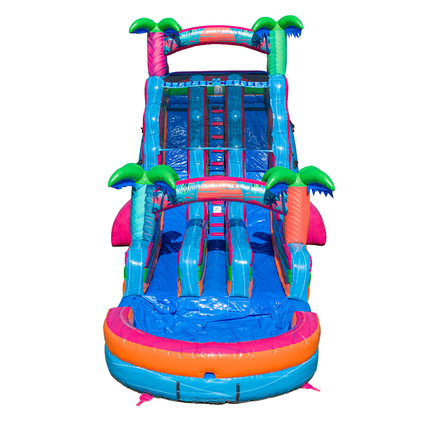 20FT Electric Tropics Dual Lane Slide