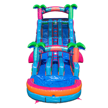 20FT Electric Tropics Dual Lane Slide