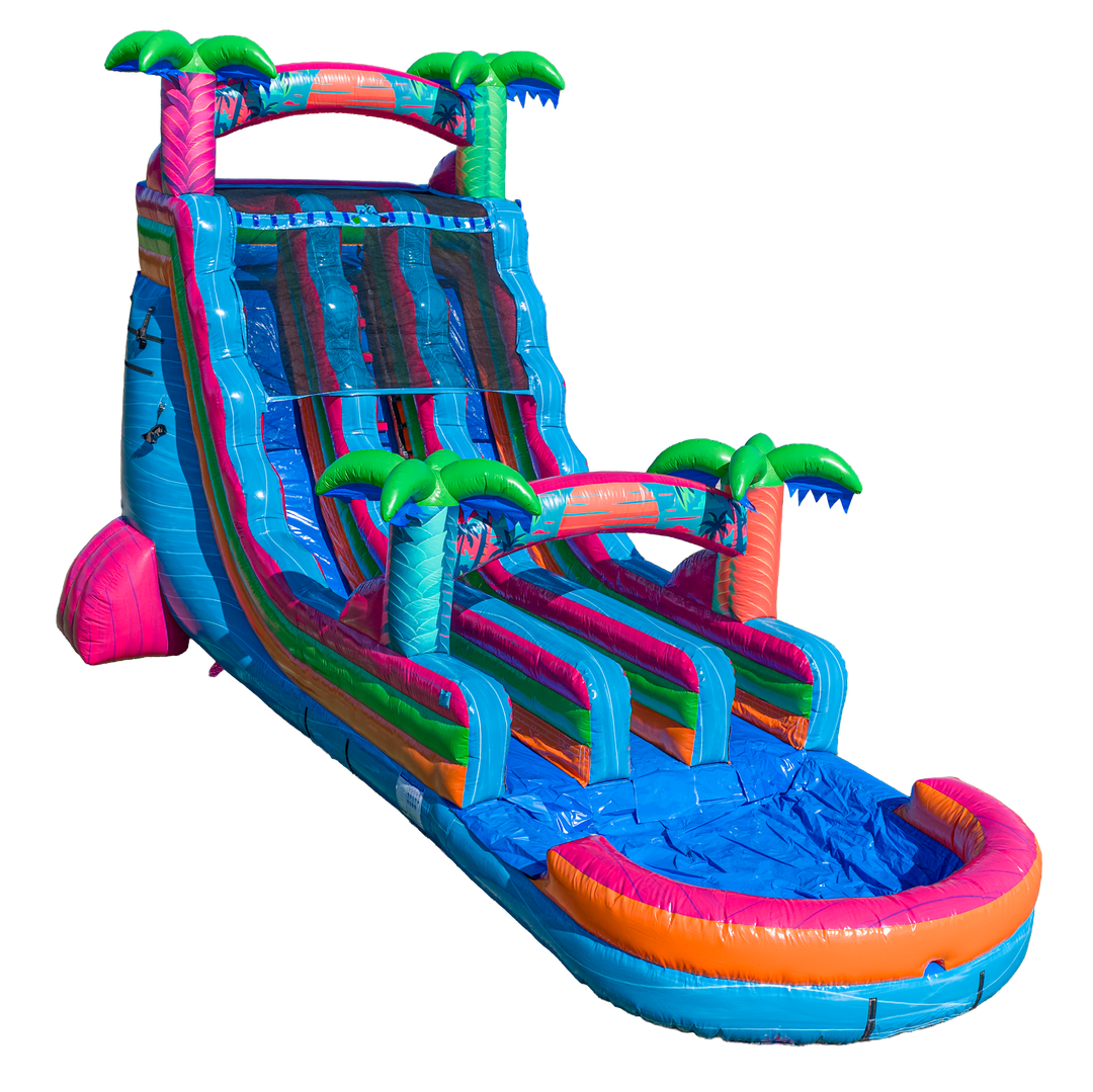 20FT Electric Tropics Dual Lane Slide