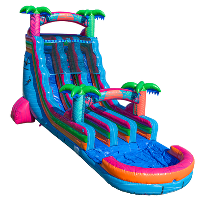 20FT Electric Tropics Dual Lane Slide