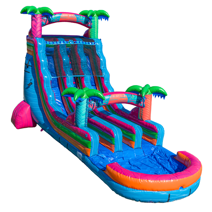 20FT Electric Tropics Dual Lane Slide