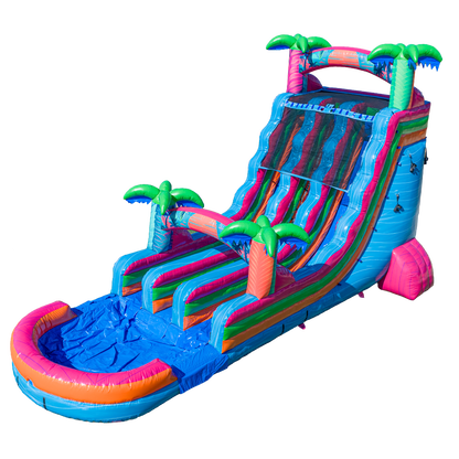 20FT Electric Tropics Dual Lane Slide