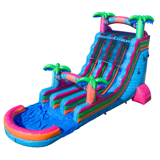 20FT Electric Tropics Dual Lane Slide