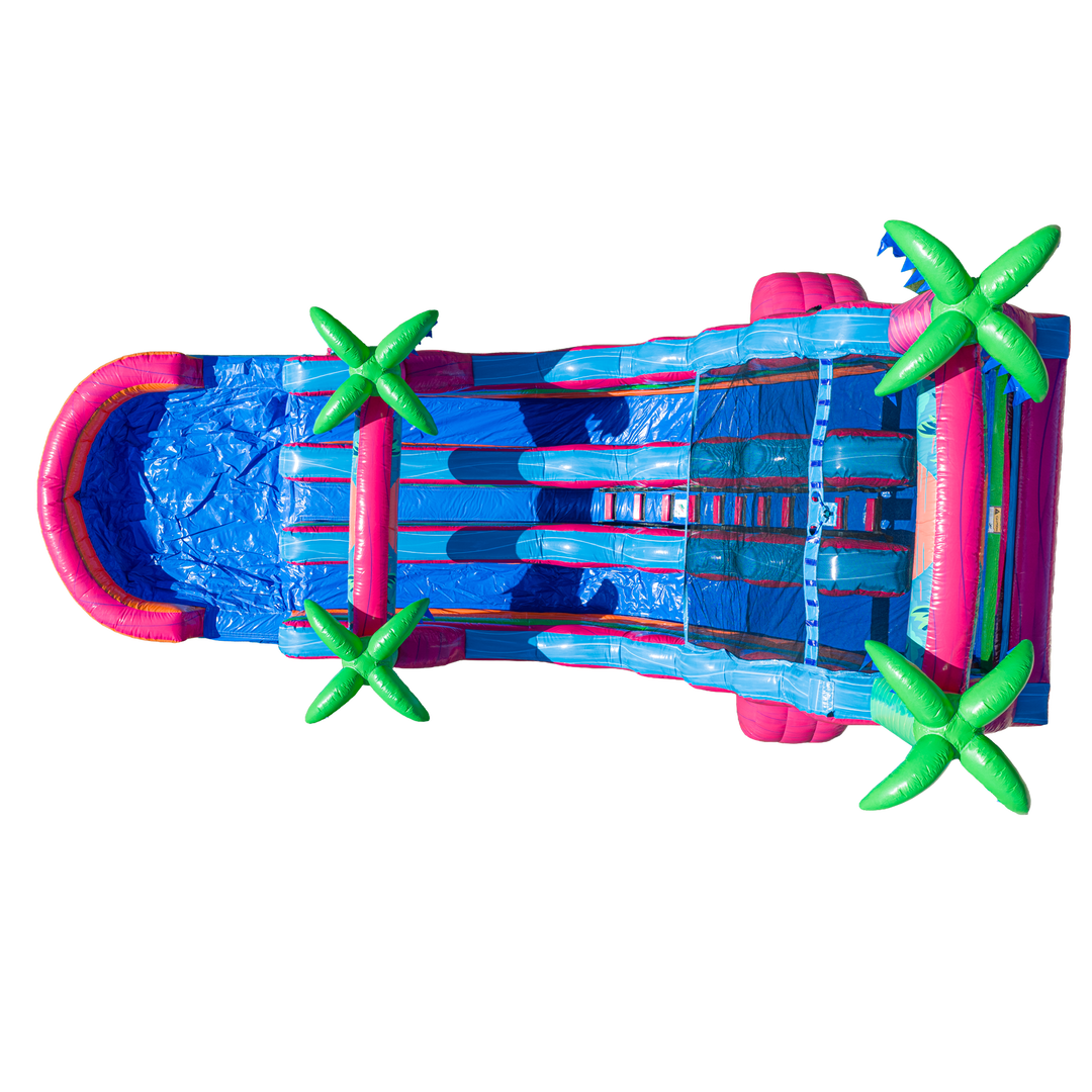 20FT Electric Tropics Dual Lane Slide