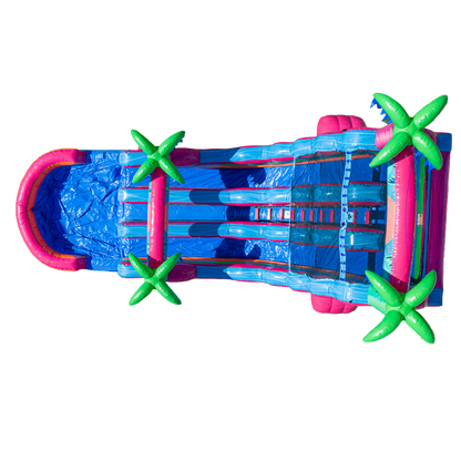 20FT Electric Tropics Dual Lane Slide