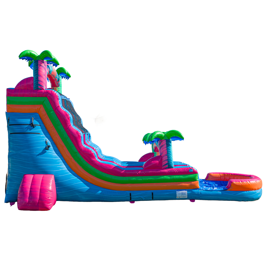 20FT Electric Tropics Dual Lane Slide