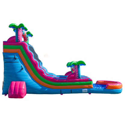 20FT Electric Tropics Dual Lane Slide