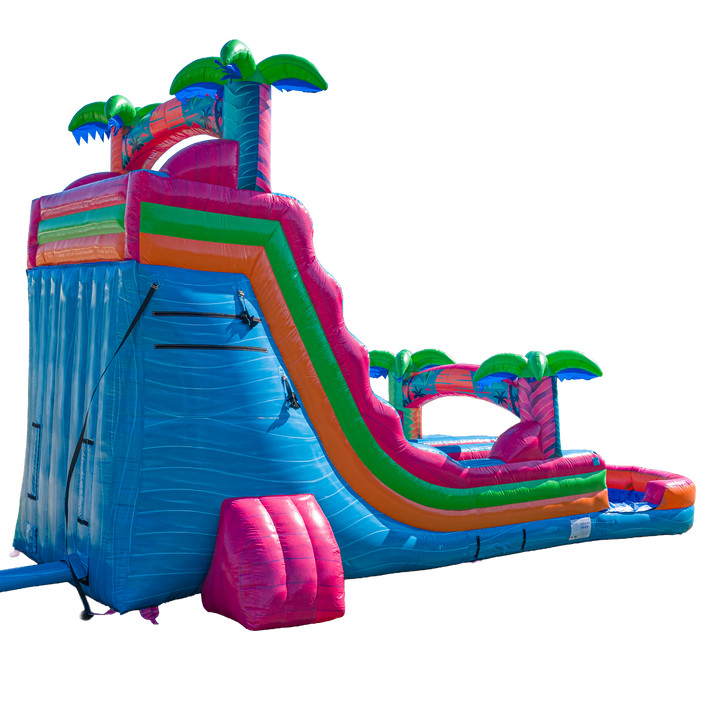 20FT Electric Tropics Dual Lane Slide