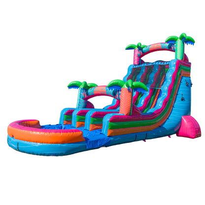 20FT Electric Tropics Dual Lane Slide