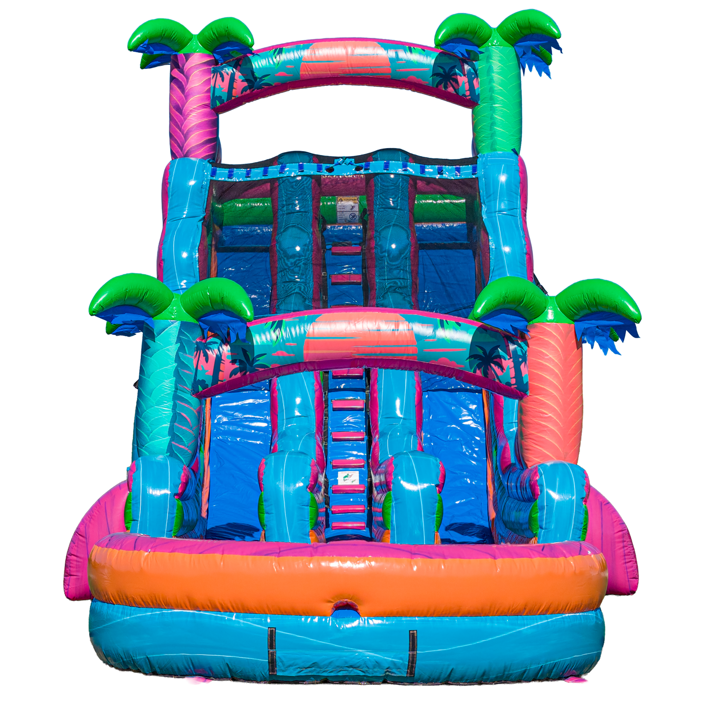 20FT Electric Tropics Dual Lane Slide