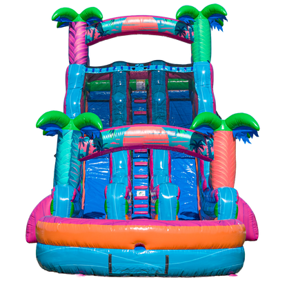 20FT Electric Tropics Dual Lane Slide