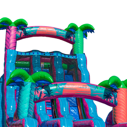 20FT Electric Tropics Dual Lane Slide