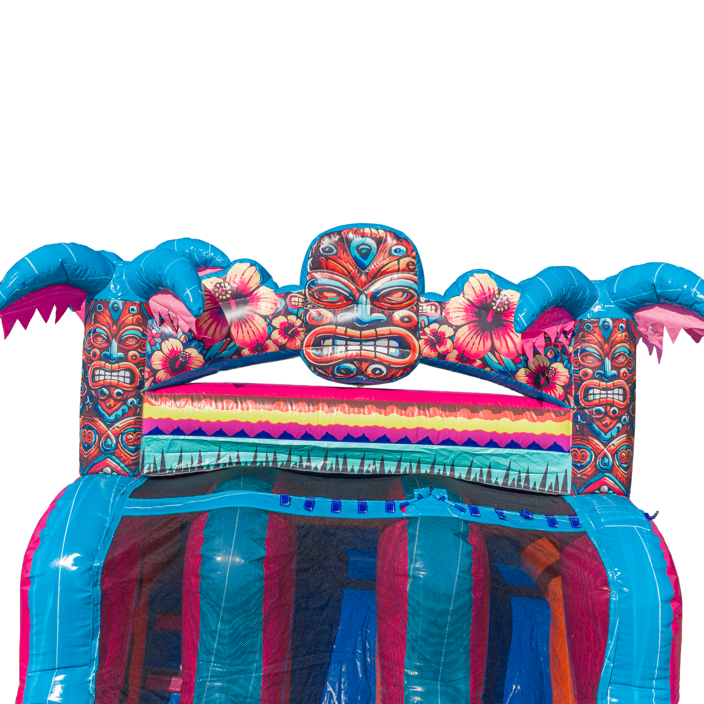 27FT Aloha Splash (Hawaiian Hibiscus) Dual Lane Slide w/SLip n Slide