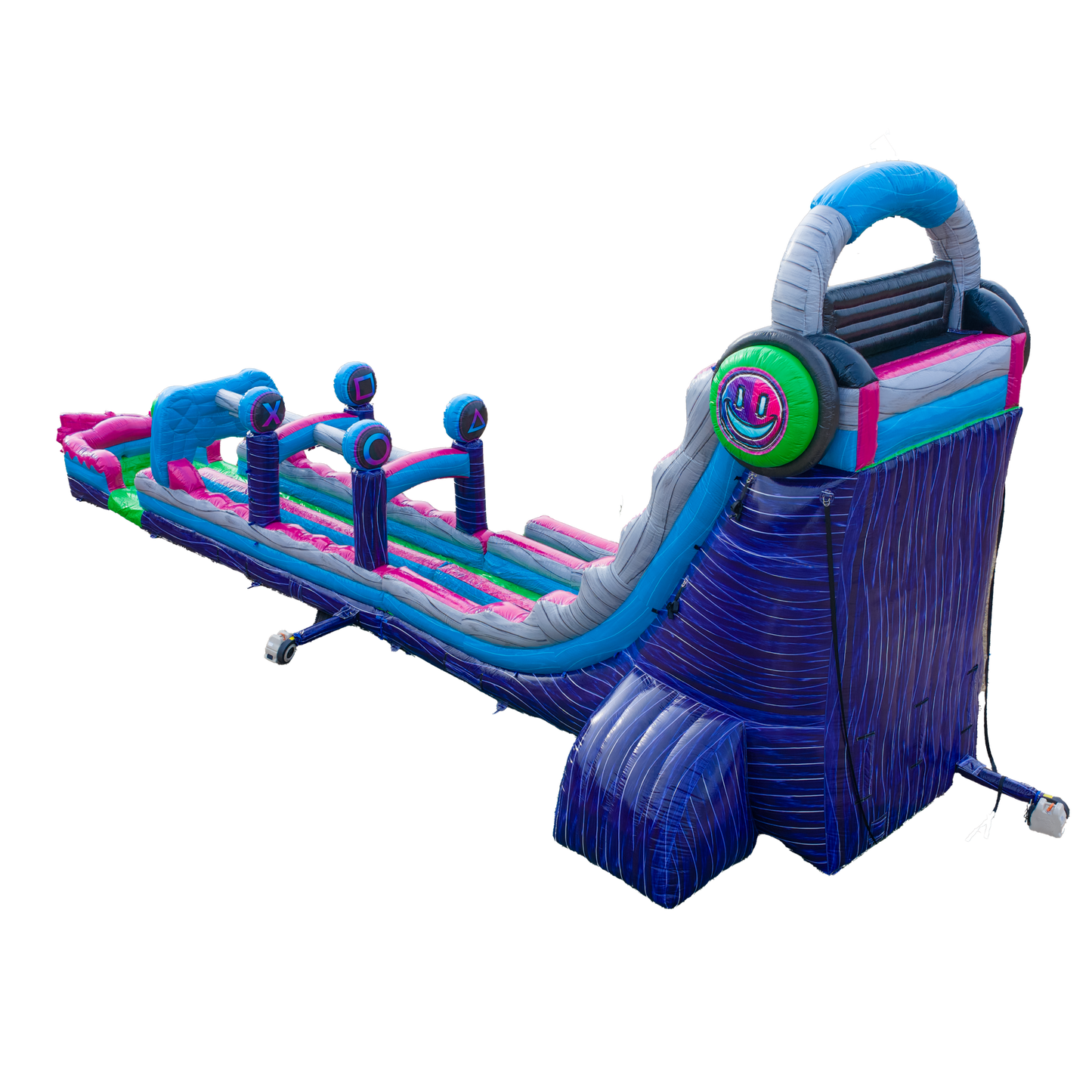 27FT Glitch Dual Lane Slide w/Slip n Slide